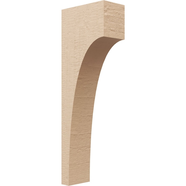 Ekena Millwork 4"W x 8"D x 24"H Thin Huntington Rough Cedar Woodgrain TimberThane Corbel, Primed Tan CORUR04X08X24HUNRCPR - main